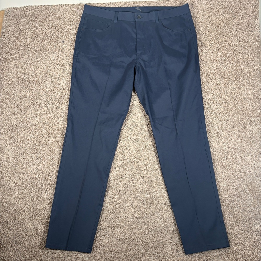 Tommy Bahama Boracay 5-Pocket Navy Blue Performance Chino Golf Pants Mens 38x32